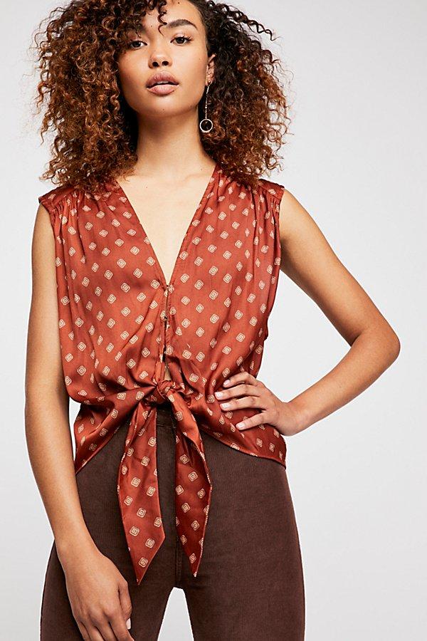 Mornings In Marrakesh Printed Top By Free People